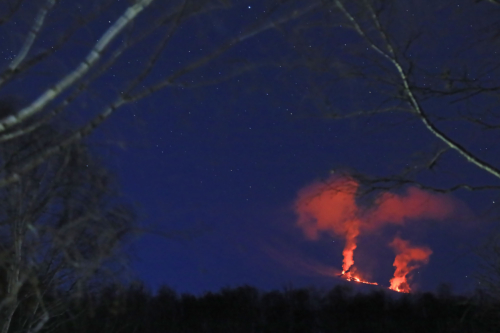Побочный прорыв Ключевского вулкана (13.03.21)