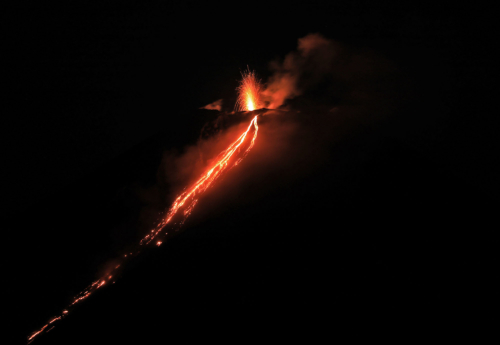 Извережение Ключевского вулкана