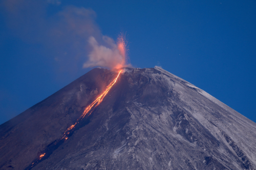Извережение Ключевского вулкана