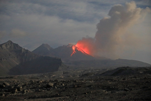 Извержение Шивулуча (26.08.21) 